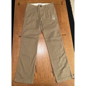 Abercrombie Kids Classic Chino Boys Beige Pants Size 15/16 Slim NWT